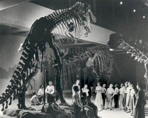 First T. Rex Skeleton at the Carnegie Museum of Natural History around 1950